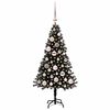 vidaXL &Aacute;rbol de Navidad con 150 LED con soporte Negro 120 cm PVC