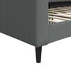 vidaXL Sof&aacute; cama sin colch&oacute;n tela gris oscuro 90x190 cm