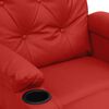 vidaXL Sill&oacute;n de masaje de cuero sint&eacute;tico rojo tinto