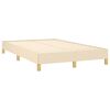 vidaXL Cama box spring con colch&oacute;n tela color crema 120x190 cm