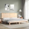 vidaXL Estructura de cama sin colch&oacute;n madera maciza de pino 200x200 cm