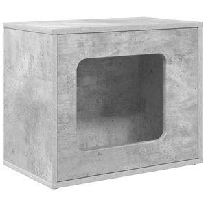 vidaXL Casa para Gatos Concreto 51 x 30 x 42,5 cm Madera de ingenier&iacute;a