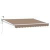 vidaXL Toldo Retr&aacute;ctil El&eacute;ctrico Topo 100% Poli&eacute;ster y Aluminio