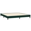 vidaXL Cama box spring con colch&oacute;n terciopelo verde oscuro 180x220 cm
