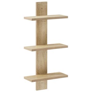 vidaXL Estante de pared Roble Sonoma 30 x 13.5 x 64.5 cm