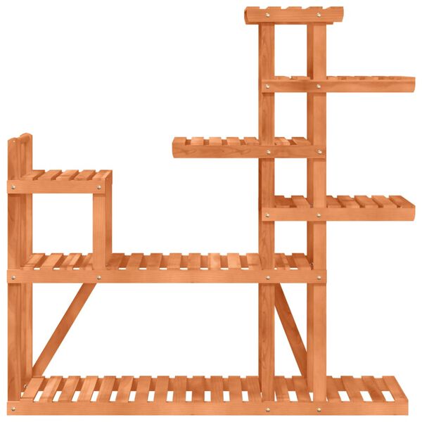 vidaXL Soporte para flores de madera maciza abeto 110x25x111 cm