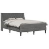 vidaXL Estructura de cama con colch&oacute;n Gris oscuro 160 x 200 cm