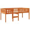 vidaXL Cama de ni&ntilde;os sin colch&oacute;n madera maciza pino marr&oacute;n 80x200 cm