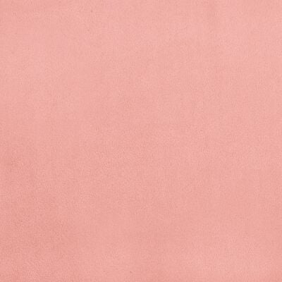 vidaXL Colchón de muelles ensacados terciopelo rosa 120x190x20 cm