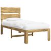 vidaXL Estructura de Cama Individual con Cabecera ROSTOCK Blanco