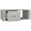 vidaXL Mesa de centro madera contrachapada gris hormigón 100x50,5x35cm