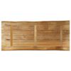 vidaXL Tablero de mesa borde natural madera maciza mango 140x60x2,5 cm