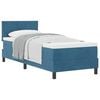 vidaXL Cama tipo Box Spring Azul Oscuro 80 x 200 cm Terciopelo