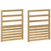 vidaXL M&oacute;dulo de Descansabrazos 2 pcs Blanco 59 x 4 x 73 cm