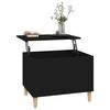 vidaXL Mesa de centro madera contrachapada negro 60x44,5x45 cm