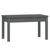 vidaXL Banco de jard&iacute;n madera maciza pino gris 80x44x45 cm