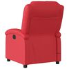 vidaXL Sillón de masaje reclinable cuero sintético rojo