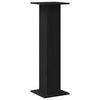 vidaXL Soporte de plantas 2 pcs Roble Negro 30 x 30 x 95 cm