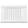 vidaXL Puerta de armario de lamas 2 uds blanco 39,5x29,5 cm