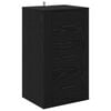 vidaXL Vitrina Roble Negro 40 x 33 x 70 cm Madera de ingenier&iacute;a
