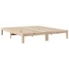 vidaXL Estructura de cama sin colch&oacute;n madera maciza de pino 180x200 cm