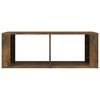 vidaXL Mesa de centro madera contrachapada roble ahumado 100x50x36 cm