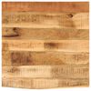 vidaXL Tablero de mesa borde natural madera maciza mango 40x40x3,8 cm