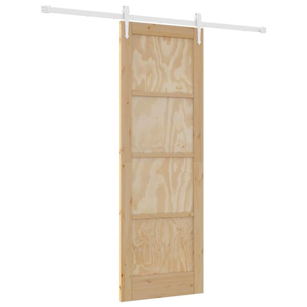 vidaXL Puerta Corredera ORKDAL Marr&oacute;n 73,5 x 211 cm