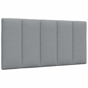 vidaXL Cabecero de cama acolchado Hanko tela gris claro 100 cm