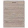 vidaXL Mueble zapaterocolor roble con 2 compartimentos