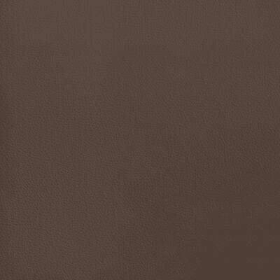 vidaXL Cama box spring con colchón cuero sintético marrón 80x200 cm