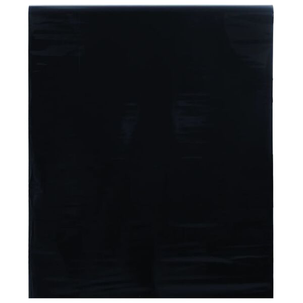 vidaXL L&aacute;mina de ventana esmerilada est&aacute;tica PVC negro 60x500 cm