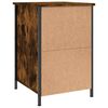 vidaXL Mesitas noche 2 uds madera contrachapada roble humo 40x42x60 cm