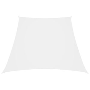 vidaXL Toldo de vela tela oxford trapecio blanco 2/4x3 m