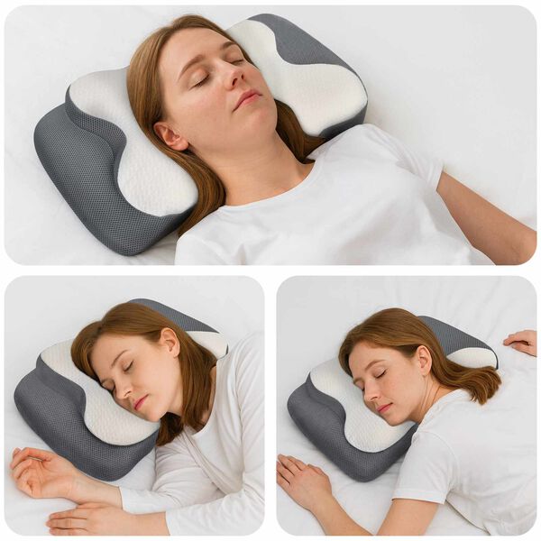 vidaXL Almohada con almohada 60 x 37 x 13 cm Poli&eacute;ster