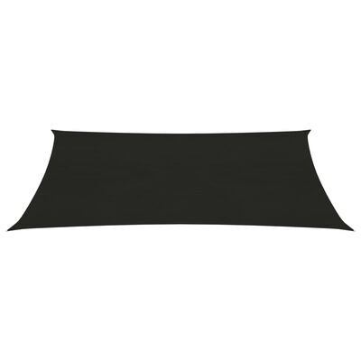 vidaXL Toldo de vela negro HDPE 160 g/m² 2x4,5 m
