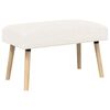 vidaXL Banco Liso Crema 80 x 40 x 46 cm Boucl&eacute;