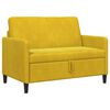 vidaXL Sof&aacute; con almacenamiento Amarillo 122 x 78 x 87 cm Poli&eacute;ster