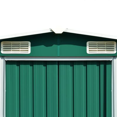 vidaXL Caseta de jardín metal verde 257x580x181 cm