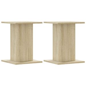 vidaXL Soportes para plantas 2 uds madera roble Sonoma 30x30x40 cm