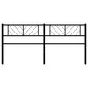 vidaXL Cabecero de metal negro 180 cm