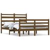 vidaXL Estructura de cama madera maciza de pino marr&oacute;n miel 140x200 cm