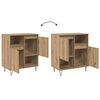 vidaXL Aparador 3 pcs Roble artesanal 60 x 35 x 70 cm