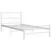 vidaXL Estructura de cama sin colchón metal blanco 90x200 cm