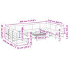 vidaXL Set de sof&aacute;s de jard&iacute;n 10 pzas con cojines madera abeto Douglas