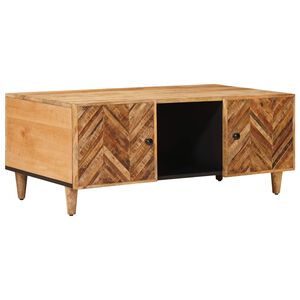 vidaXL Mesa de Caf&eacute; Marr&oacute;n 100 x 54 x 40 cm Madera de mango maciza