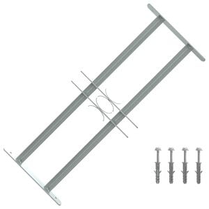 vidaXL Reja de seguridad ajustable ventana con 2 barras 500-650 mm