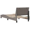 vidaXL Estructura de cama sin colch&oacute;n Hanko tela taupe 90x200 cm