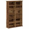 vidaXL Cabinet para CDs Madera envejecida 60 x 17 x 92 cm