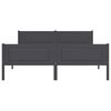vidaXL Estructura de cama sin colchón madera de pino gris 160x200 cm